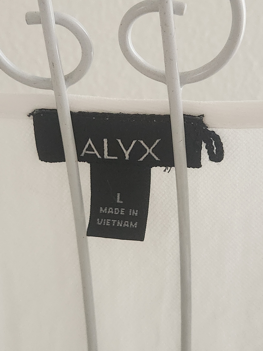 ALYX White Tie-Front Bell Sleeve Blouse - Size Large - Picture 2 of 2